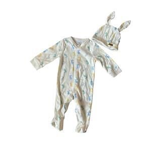 Lila and Jack Unisex 6-9 Month Easter Outfit Sleeper Pajamas Yellow Boys Girls
